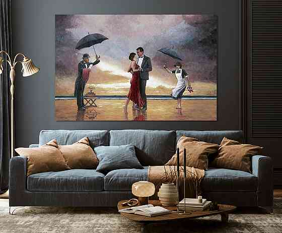 Картина полотно у вітальню / спальню    Закохані     MLP_403 ( 60х30см ) 80x120 см Київ