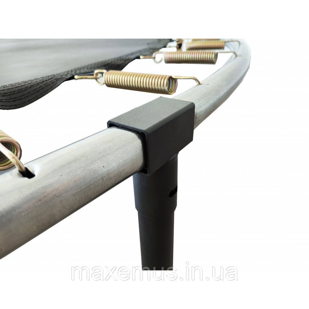 Батут с защитной сеткой и лестницей Atleto Black 252 см (до 100 кг) + Подарок Мостиська - фото 19