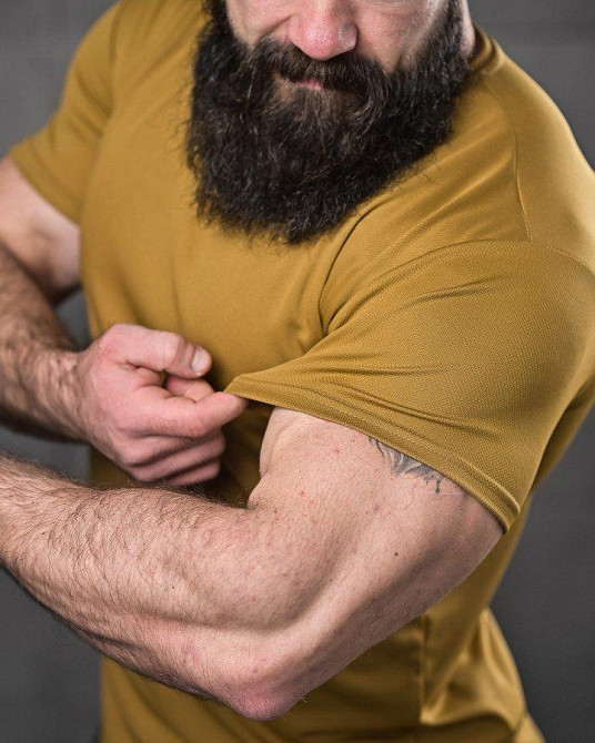 Тактическая потоотводящая футболка odin вселенная кайот ДЛ6544 Одесса - изображение 4