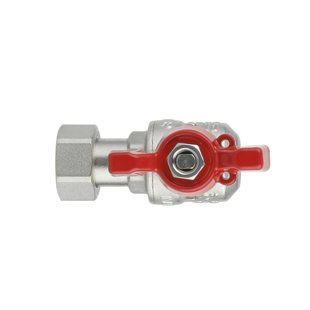 Кран кульовий із накидною гайкою Thermo Alliance Forte 1/2" ВЗ для води кутовий SF224W15 Київ - фото 7