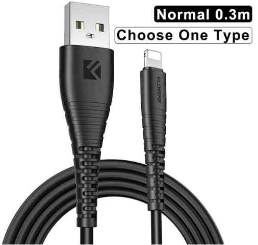 Lightning кабель Floveme 30см Black Киев