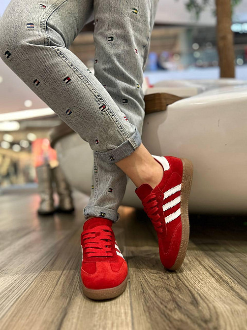 Кеди жіночі Notta bene червоні натуральна замша 36-41 (K-0424) Коломия - фото 3