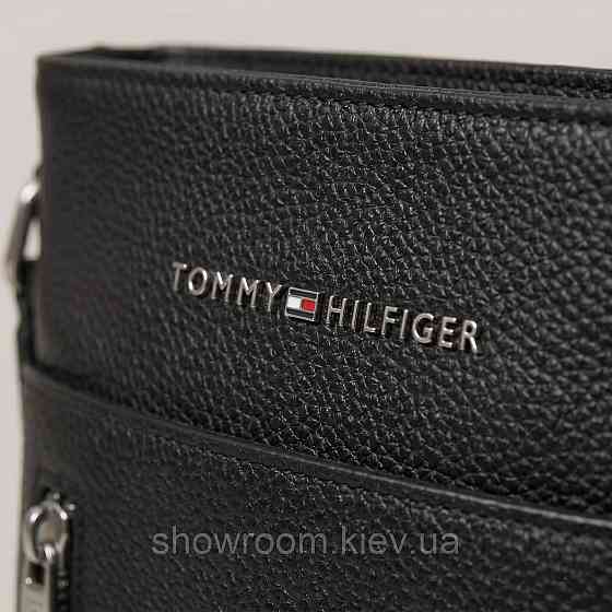 Мужская брендовая борсетка, планшетка Tommy (0613) черная Киев