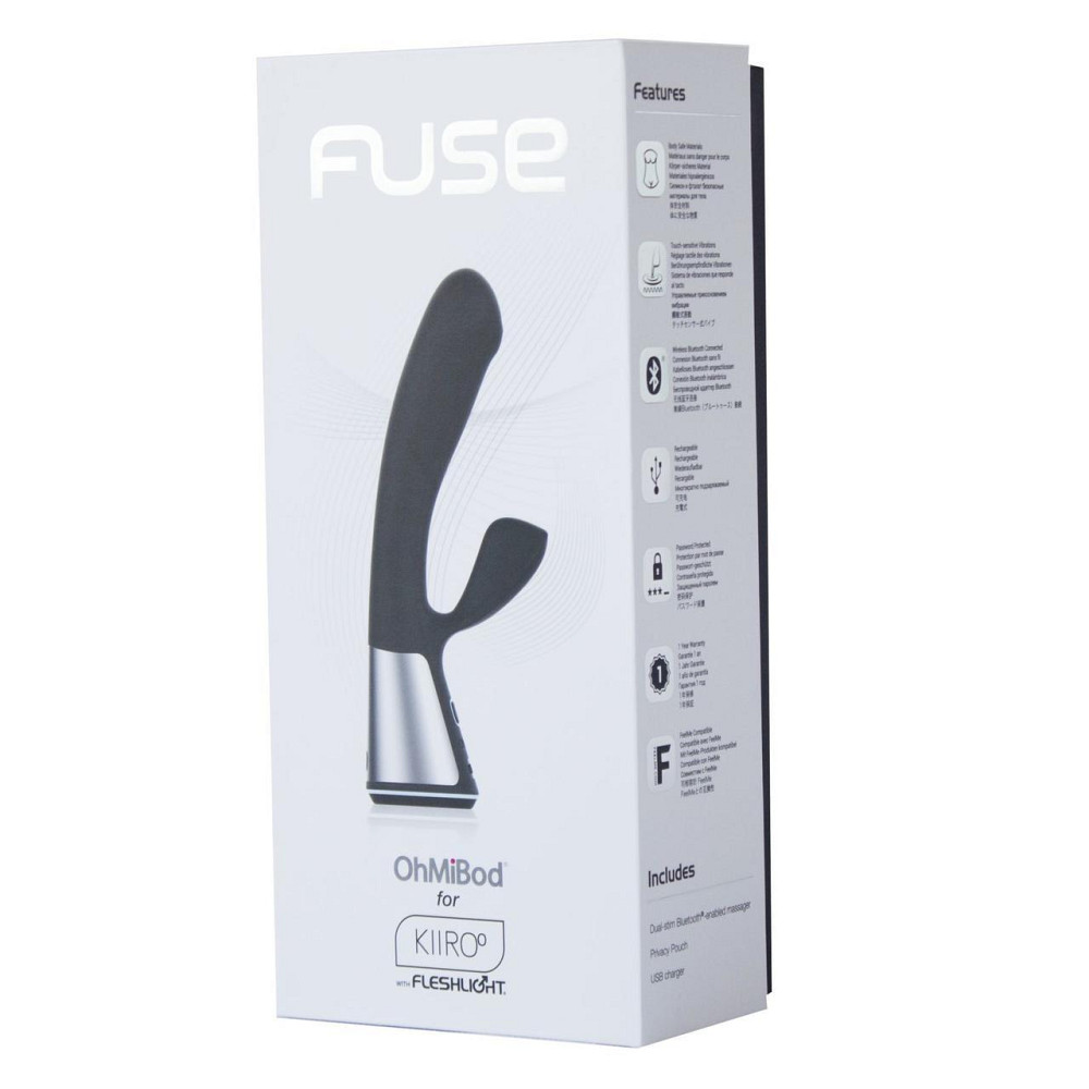 Интерактивный вибратор-кролик Ohmibod Fuse for Kiiroo Black Sex Aura Киев - изображение 2