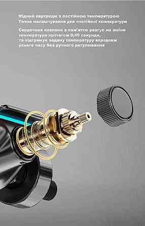 Душевая система с тропическим душем и автоматической термостатической душевой системой Gun Grey (390154391) Киев