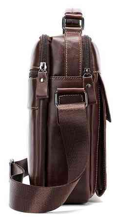 Сумка чоловіча шкіряна Vintage 14835 Коричнева Київ