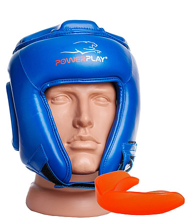 Боксерський шолом турнірний PowerPlay 3045 Синій XL Кам'янське - фото 1