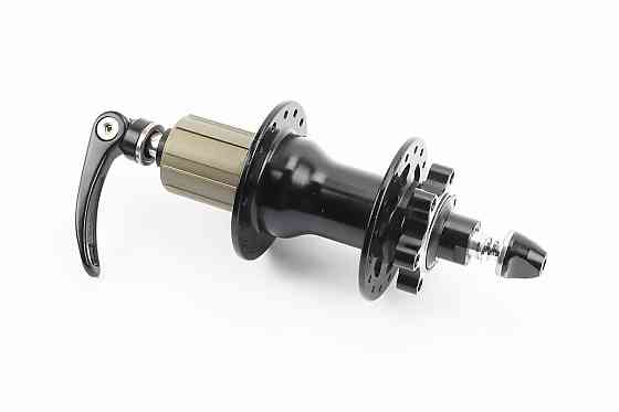 Втулка задня MTB алюмінієва 14Gx32H під касету 8-11зв, Disk-brake, 4 пром-підшипники 6001 2RS, кріпл. ексцентрик, чорна FB-A292В Київ