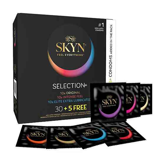 Набор безлатексных презервативов SKYN Selection: Original+Intense Feel+Elite Extra Lubricated, 35 шт Sex Aura Киев
