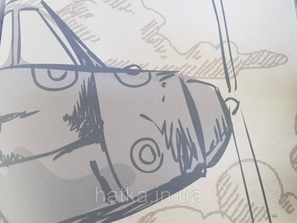 Фотообои бесшовные флизелиновые экологически чистые Flight детские дома самолеты дирижабли серые Киев - изображение 1