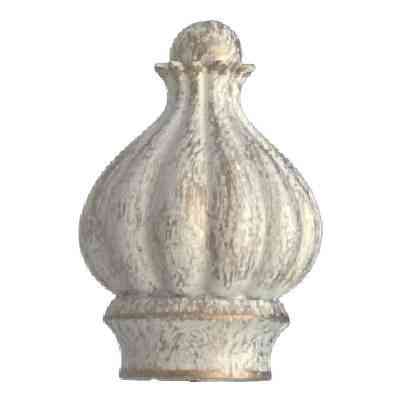 Наконечник для металевого карниза "Таджа" (колір біле-золото, діаметр 19 мм) Бровари