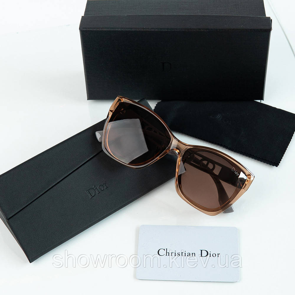 Женские брендовые солнцезащитные очки Dior (9488) Киев - изображение 3