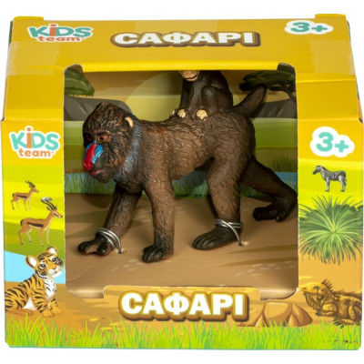 Фигурка Kids Team Сафари самка Мандрил с ребёнком (Q9899-A81_5) Винница - изображение 2