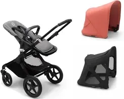 Дитяча коляска Bugaboo Fox 3 Wielofunkcyjny  2w1 Black Sunrise Red Київ - фото 1