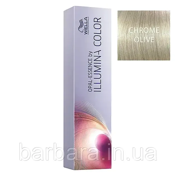 Краска для волос  Wella Illumina Сolor Оливкоый Хром Chrome Olive Киев - изображение 2