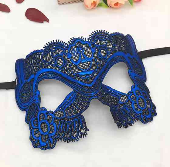 Маска на карнавал на лице one size синій Київ