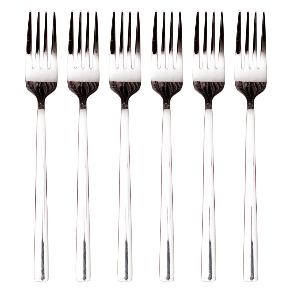 Набір столових виделок 6 штук з нержавіючої сталі 20.5 (см) Срібло HP-8-23 Коломия - фото 2