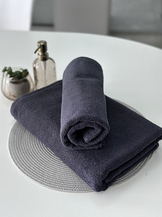 Полотенце банное Ideal Textile махровое 70х140 см 450 г/м2 графіт Черновцы - изображение 2