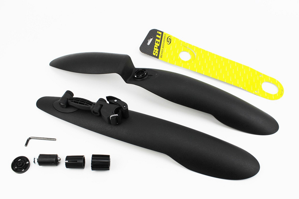 Крила пластмасові 24-26" MTB, чорні SMG-669 Київ - фото 1