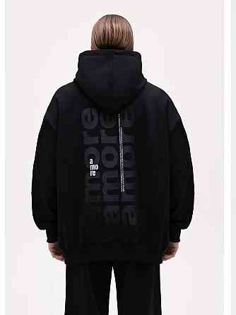 Худі жіноче, світшот чорний, модна толстовка 2700265409 розмір 44 Дніпро