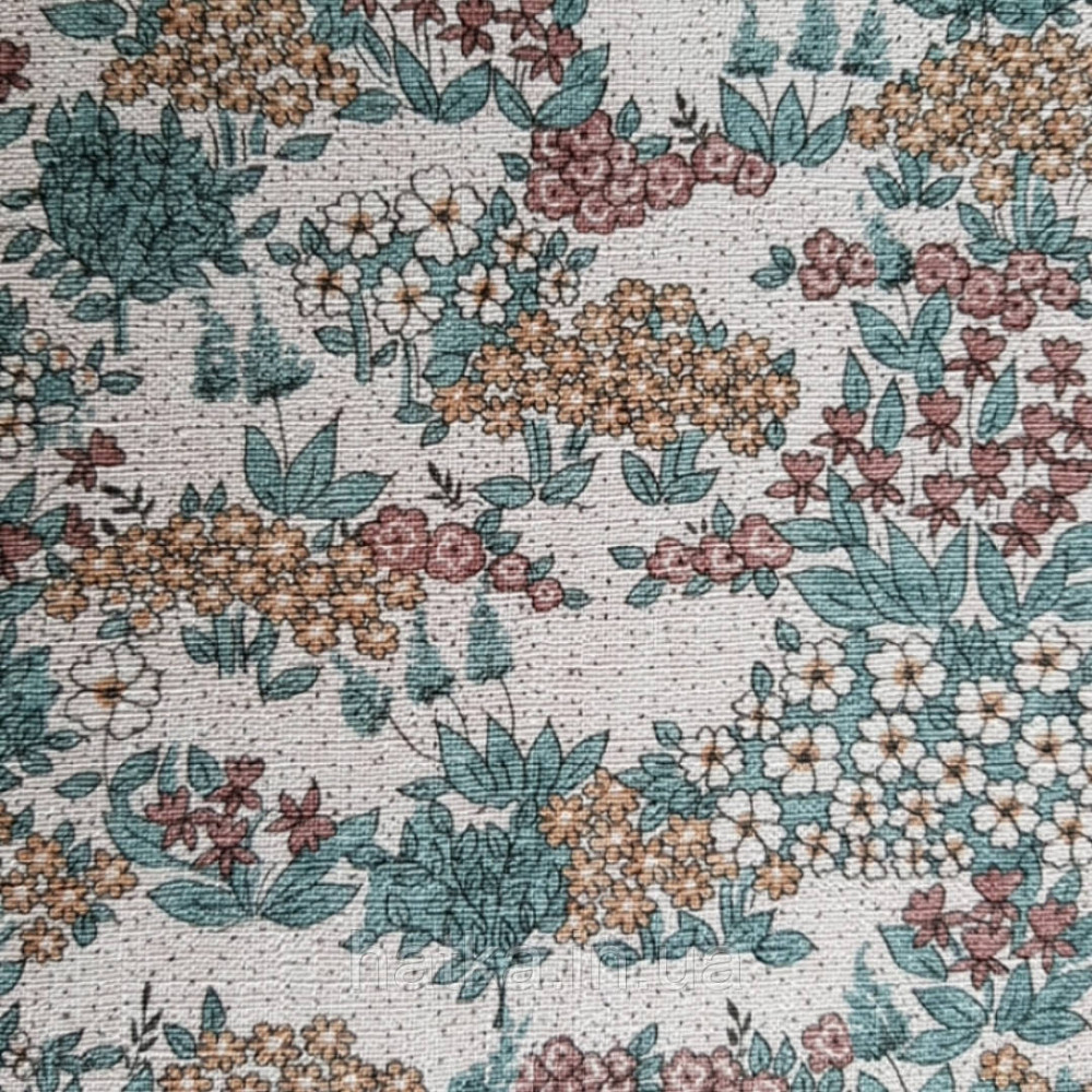 Шпалери вінілові Lutece Melody 51196803 квіти листя польові маленькі на рожевому тлі Київ - фото 5