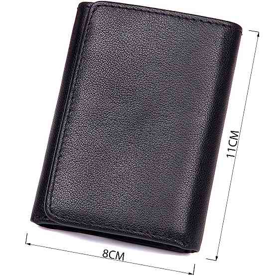 Кошелек Vintage 14467 кожаный Черный Киев