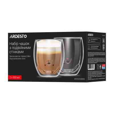 Набір склянок Ardesto Animals 300 мл 2 шт прозорий (AR2630BWA) Вінниця