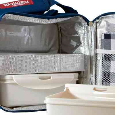 Набор для пикника Bergner Walking business 23х22х13.5 см 5 предметів (BG-3652-BL) Винница