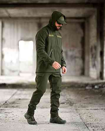 Демисезонный тактический костюм софтшел DEMENTIOZ олива ВТ6843 Одесса