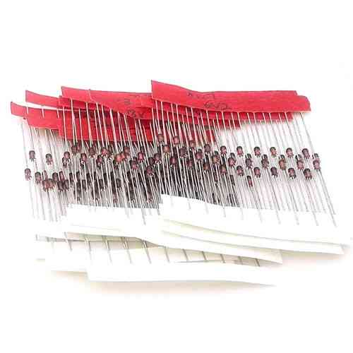 Стабілітрони скляні, 140 шт, діоди Зенера 3.3–30В 0.5Вт для схем та електроніки Київ