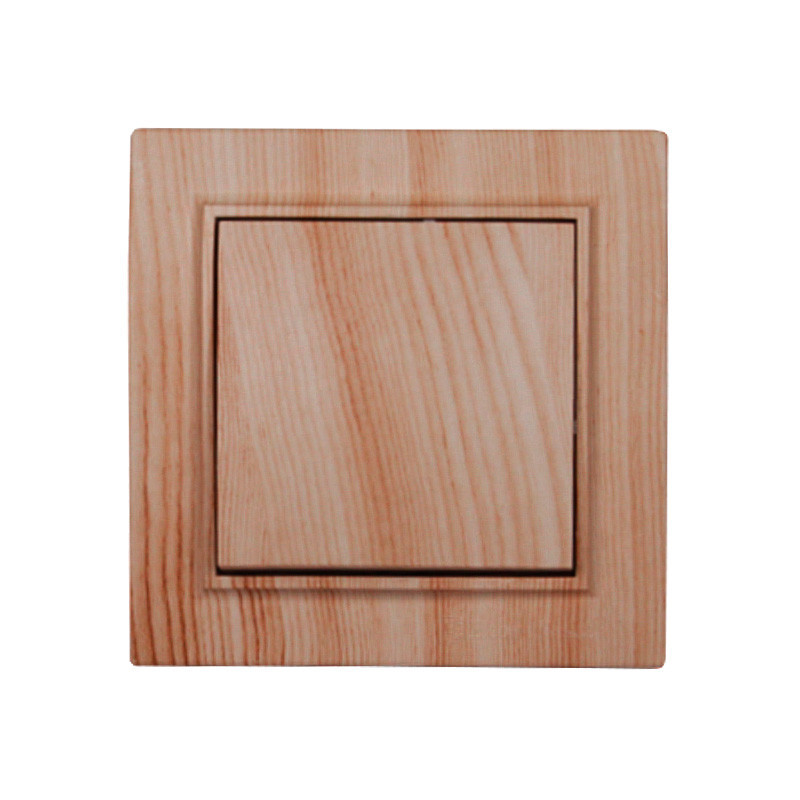 Выключатель одноклавишный, Enzo белое дерево Днепр - изображение 1