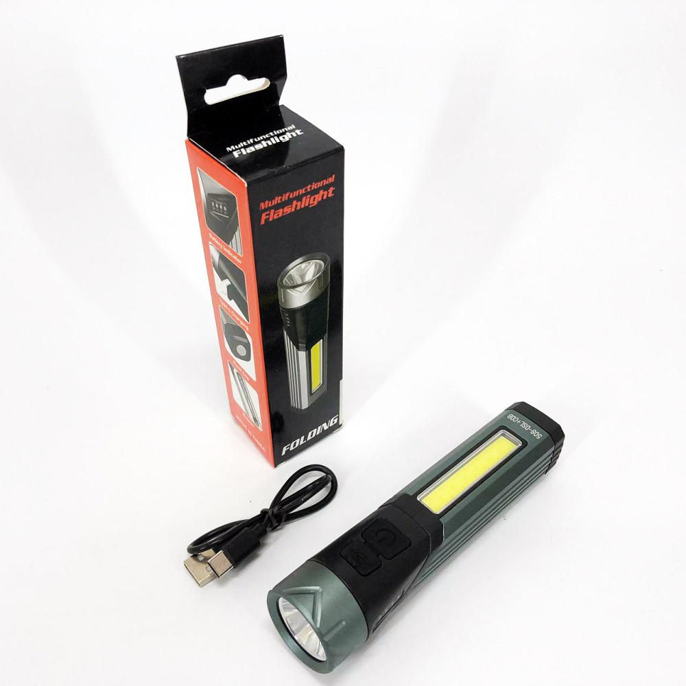 Фонарик мощный аккумуляторный для дома Police 508-OSL+COB, Мощный светодиодный фонарь BJ-51 Львов - изображение 8