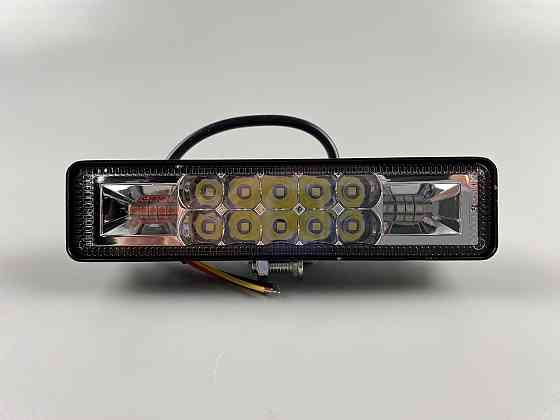 Фара LED прямокутна 18W 6000K (16 діодів) протитуманна багатофункціональне додаткове освітлення Мукачево