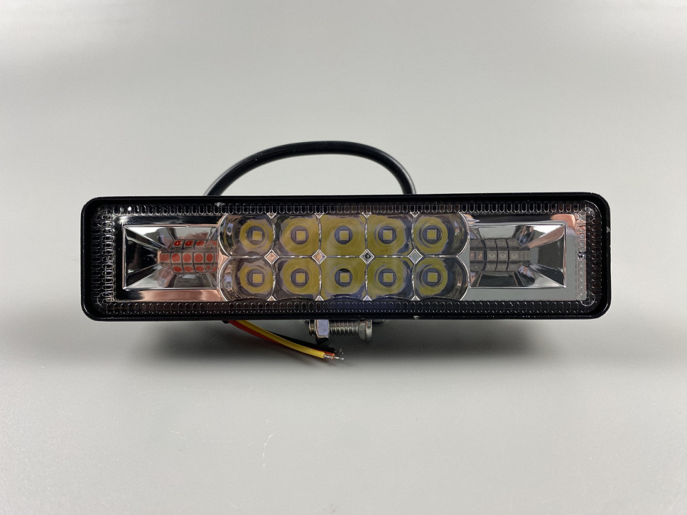 Фара LED прямокутна 18W 6000K (16 діодів) протитуманна багатофункціональне додаткове освітлення Мукачево - фото 6