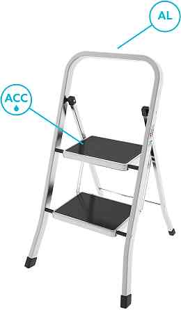 Лестница Colombo Factotum Alu 2 ступени (G110AT2W) Киев