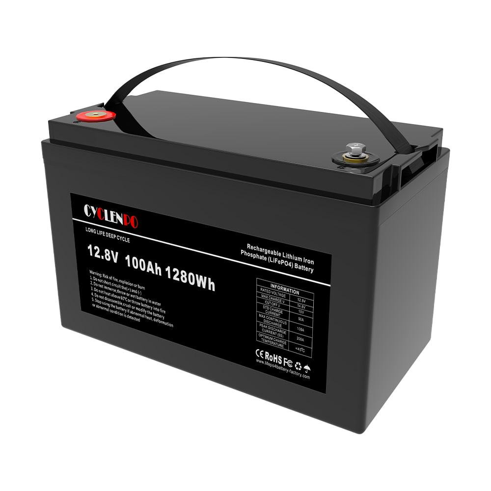 Акумуляторна батарея літій-залізо-фосфатна 12.8В 100Аг Cyclen 12.8V 100AH LiFePo4 (44-00075) Київ - фото 1