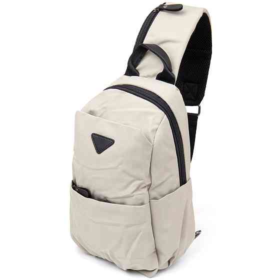 Сумка через плече нейлон Vintage 20631 Світло-сіра Київ