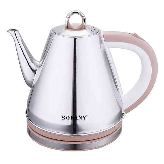 Чайник электрический 1.5 л Sokany электрочайник дисковый 1100 Вт Киев