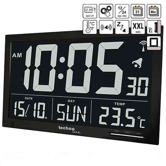 Годинник настільний Technoline WS8007 Black (WS8007) Київ