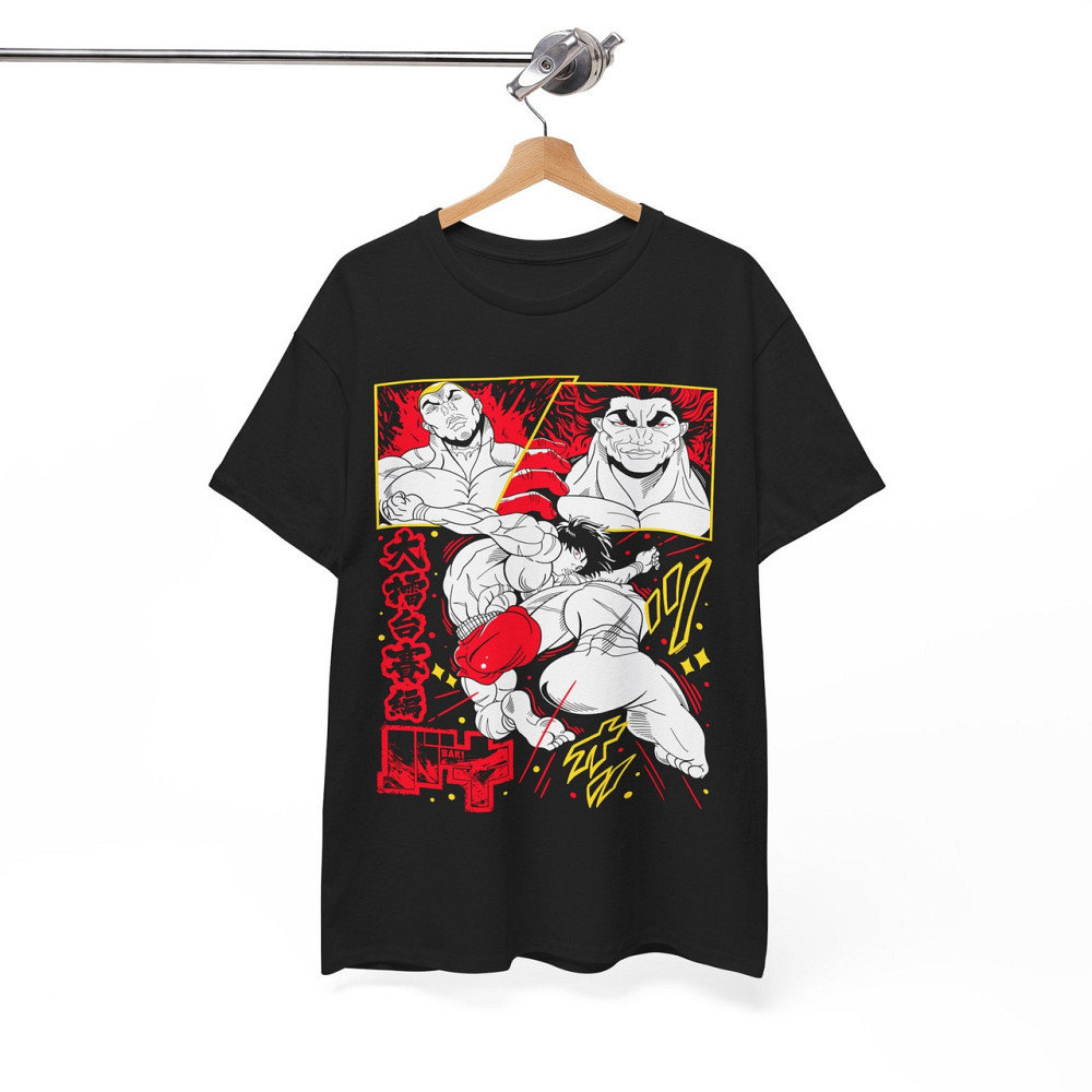 Футболка аниме Аниме Баки Ханма Гифт оверсайз (S/M/L) Черний AnimeJ0058 Днепр - изображение 7