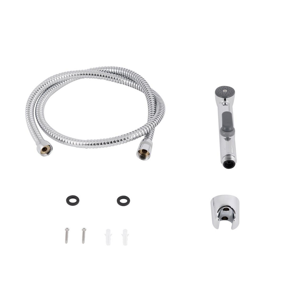 Набір для гігієнічного душу Qtap Inspai-Varius округлий QTSETCRMA021 Chrome/Grey (Set) Київ - фото 4