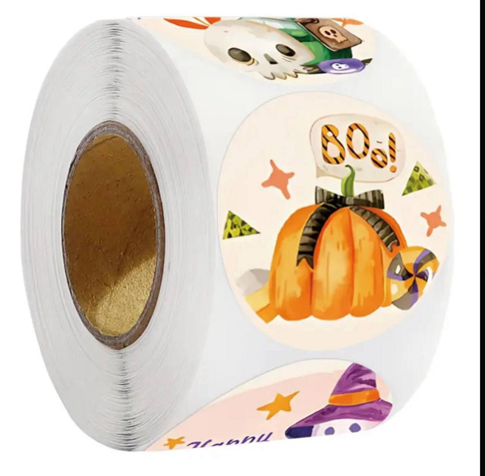 Набір круглих стікерів Halloween – 500 шт Київ - фото 4