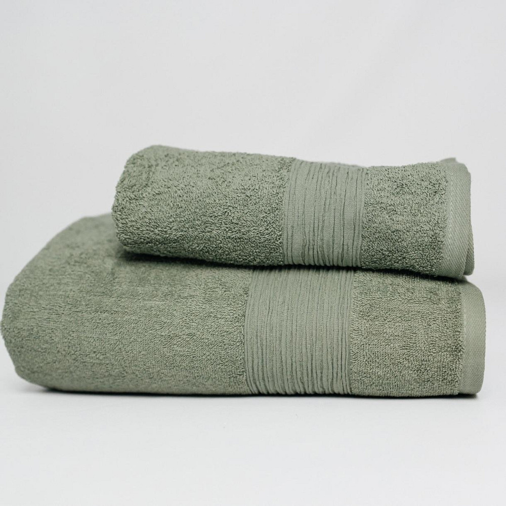 Набір Махрових рушників , Махра,Оливковий, 50/90 та 70/140 Київ - фото 1