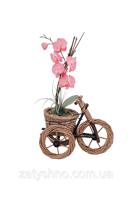 Плетена підставка під вазон із лози Київ - фото 1