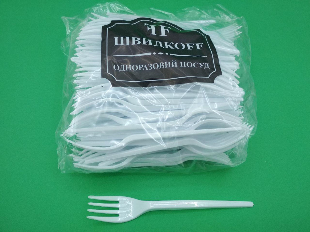 Качани щільні пластикові 100 шт Білі Юніта Харків - фото 1