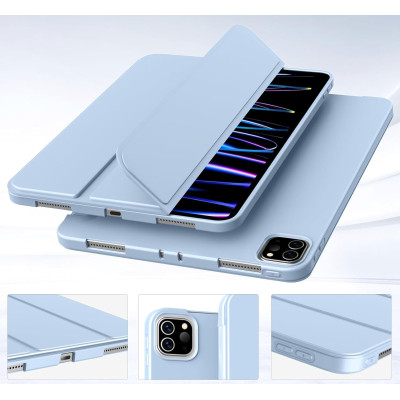 Чехол для планшета Armorstandart Tri Fold Soft TPU Silicone Apple iPad Pro 11" M4 2024 Light Blue (711748) Винница - изображение 2