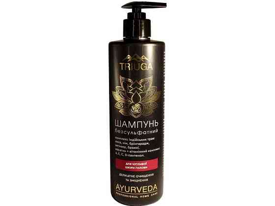 Шампунь 500мл Безсульфатний для чутливої шкіри голови ТМ Triuga Ayurveda Київ
