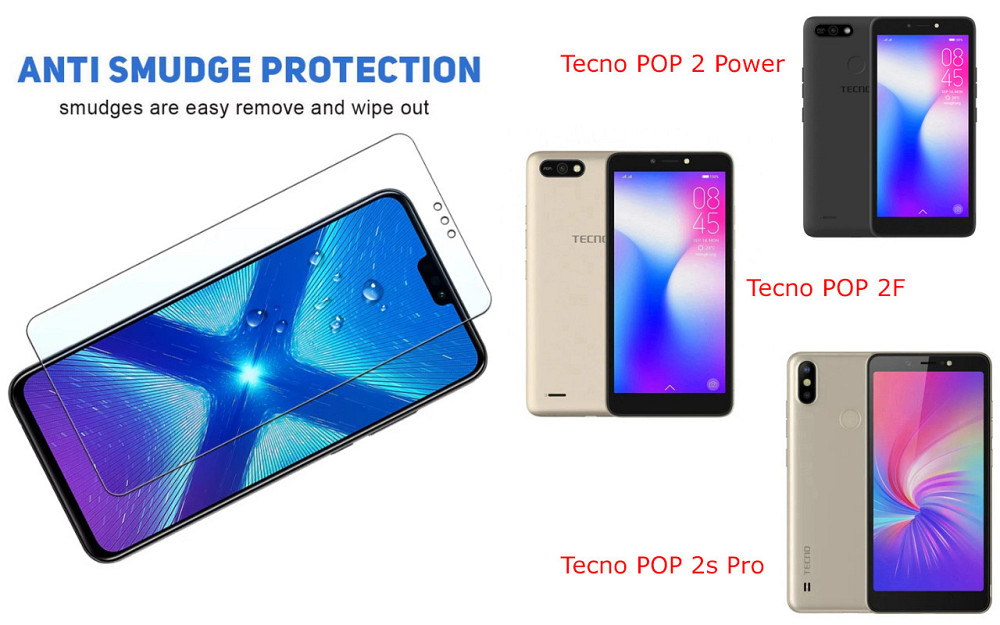 Захисне скло NeoGlass для Tecno POP 2 Power, POP 2F, POP 2s Pro – надпрозоре та стійке Київ - фото 3