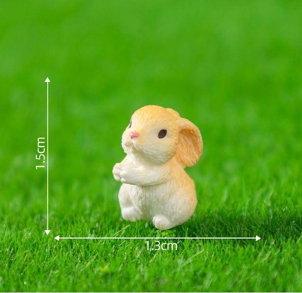 Декоративные кролики миниатюрные для флрариума и крупноконечных композиций. Набор 12 фигурок Одесса - изображение 9