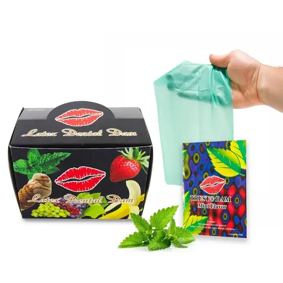 Набір латексних серветок Latex Dental Dams Mint 100 шт Львів